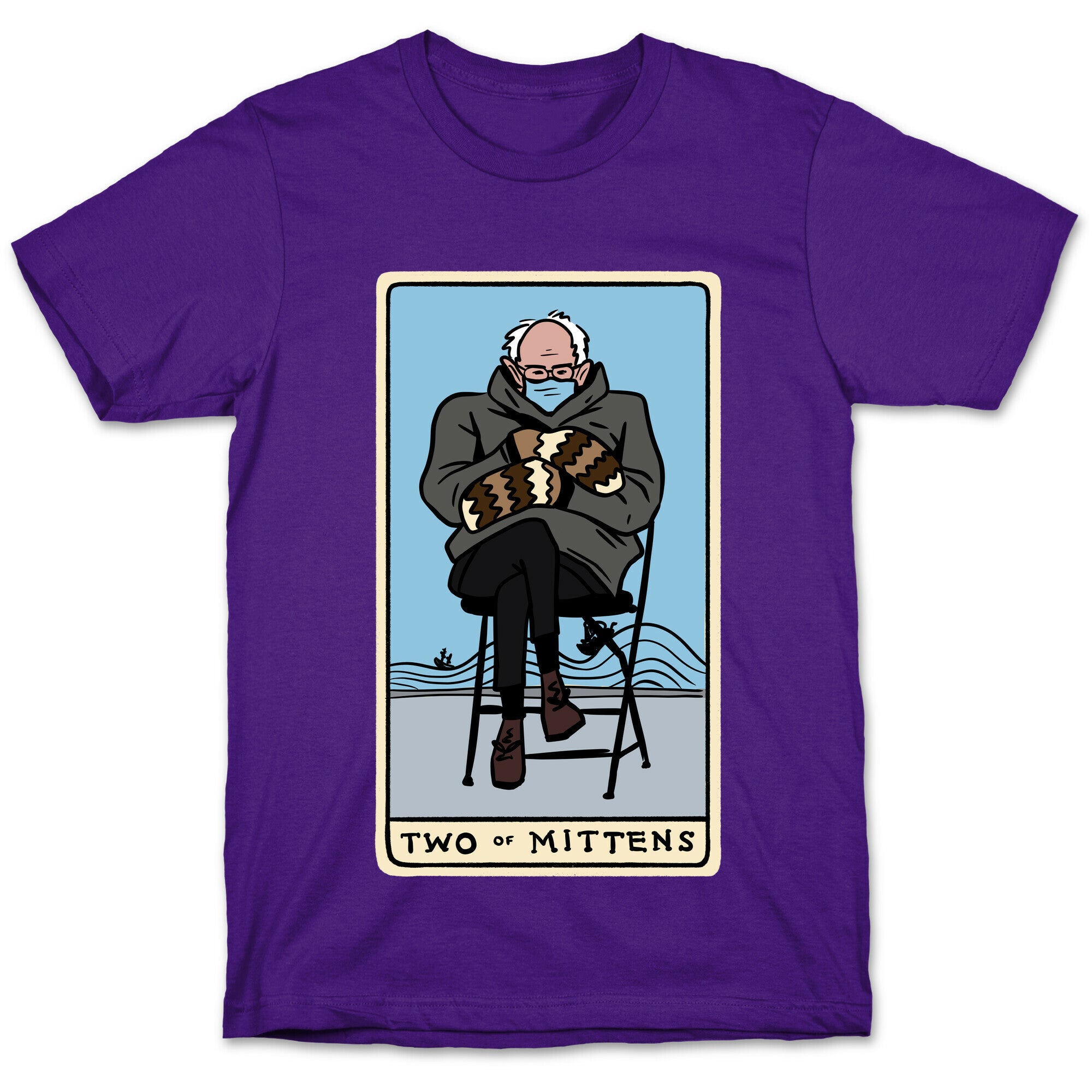 Two of Mittens (Bernie Tarot Parody) T-Shirt